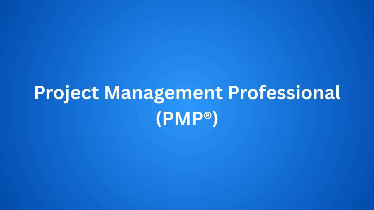 Project Management Professional (PMP®)